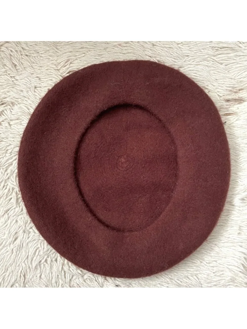 Brown Wool Beret - Small /Medium, Unisex - Picture 5 of 6